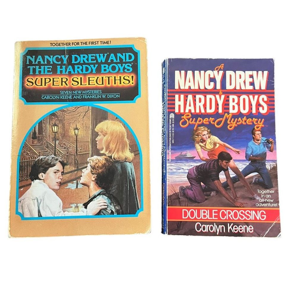Nancy Drew And The Hardy‎ Boys 2 Paperback Books Super Sleuths & Super Mystery